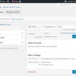WordPress multilingual menú