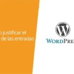 como justificar en WordPress